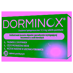 Dorminox 12,5mg tabletki 20 sztuk