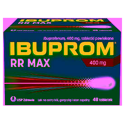 Ibuprom RR Max 400mg tabletki powlekane 48 sztuk