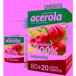 Zdrovit Grinovita Acerola 100 tabletek do ssania