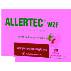 Allertec WZF 10mg tabletki 20 sztuk