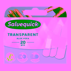 Salvequick Plastry tradycyjne Transparent Aloe Vera 20 sztuk