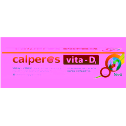 Calperos Vita-D3 500 mg + 2000 IU tabletki do rozgryzania i żucia 30 sztuk