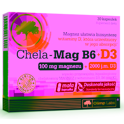 Olimp Chela Mag B6 + D3 30 kapsułek