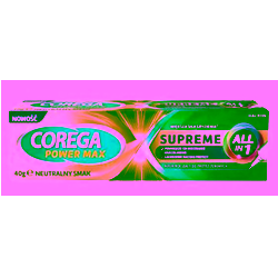 Corega Power Max Supreme All-In 1 Krem mocujący do protez zębowych 40 g