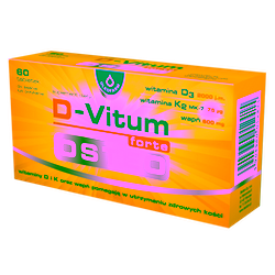 D-Vitum Forte Osteo 60 tabletek do ssania