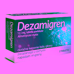 Dezamigren 12,5 mg tabletki powlekane 2 sztuk