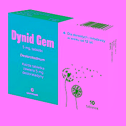 Dynid Gem 5mg 10 tabletek