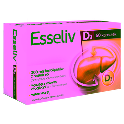 Esseliv D3 kapsułki 50 sztuk