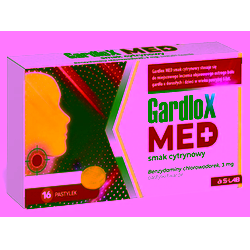 Gardlox Med smak cytrynowy 3 mg tabletki do ssania 16 sztuk