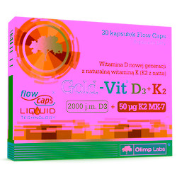 Olimp Gold Vit D3 2000j.m +K2 60 kapsułek
