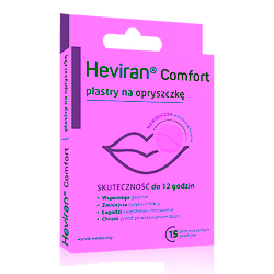 Heviran Comfort plastry na opryszczkę 15 sztuk