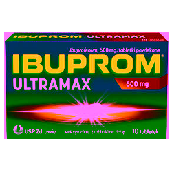 Ibuprom Ultramax 600 mg tabletki powlekane 10 sztuk