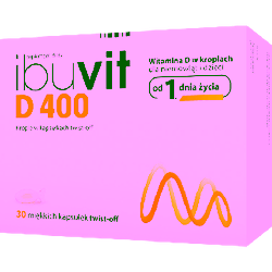 Ibuvit D 400 krople w kapsułkach 30 sztuk
