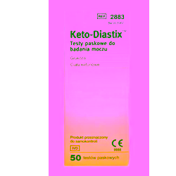 Keto-Diastix paski testowe do glukometru 50 sztuk