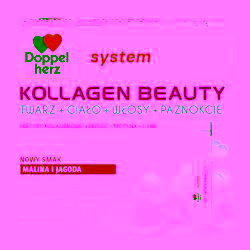 Doppelherz system Kollagen Beauty malina i jagoda 25 ml x 30 ampułek