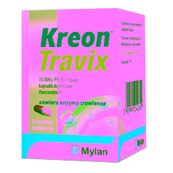 Kreon Travix 10000 j.m 50 kapsułek