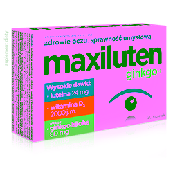 Maxiluten ginkgo+ tabletki 30 sztuk