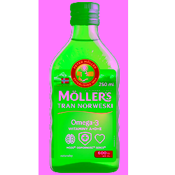 Tran norweski Mollers płyn naturalny 250ml