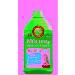Tran norweski Mollers Mój pierwszy tran płyn 250ml