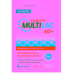 Multilac 60+ kapsułki 20 sztuk