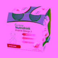 Nutridrink Protein Omega 3 rześki smak truskawkowo-malinowy 4×125 ml