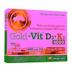 Olimp Gold Vit D3 4000j.m +K2 30 kapsułek