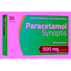 Paracetamol Synoptis 500mg 20 tabletek