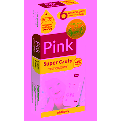 Test ciążowy płytkowy Pink Super czuły 1 sztuka