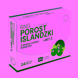 Ring Porost Islandzki + witamina C 24 pastylki miękkie