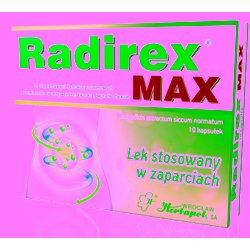 Radirex max 375mg 10 kapsułek