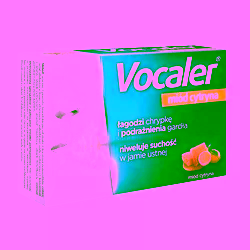 Vocaler miód cytryna pastylki do ssania 12 sztuk