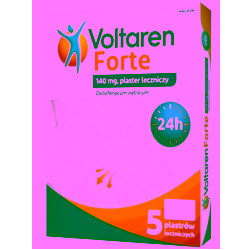 Voltaren Forte 140 mg plastry lecznicze 5 sztuk