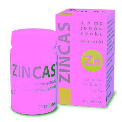 Zincas 5,5 mg 50 tabletek